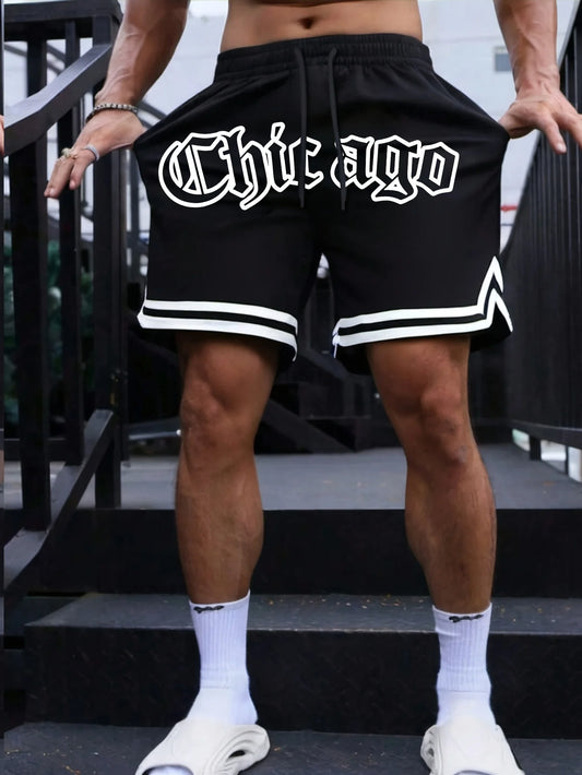 2025 Summer new casual, fashionable, comfortable, lightweight, quick-drying, breathable 3D digital printed men's shorts