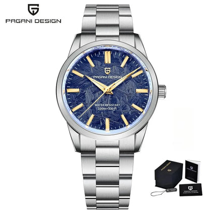 PAGANI DESIGN Design Brand 1734 Men's Quartz Watch Luxury TMI VH31 Movement Sapphire Glass Stainless Steel Watches for Man