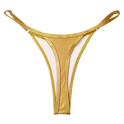 Sexy Micro Mini Bikini Bottoms High Waist Women Swimwear Thong Swimsuit Bathing Pants Summer Brazilian Swim Trunks Beachwear