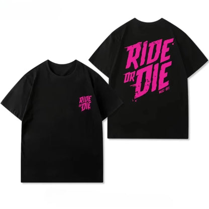 2026 New Cycling Wear Bike Ride or Die Loose Summer Cotton MUCOFF Short-sleeved T-shirt for Men and Women Tops