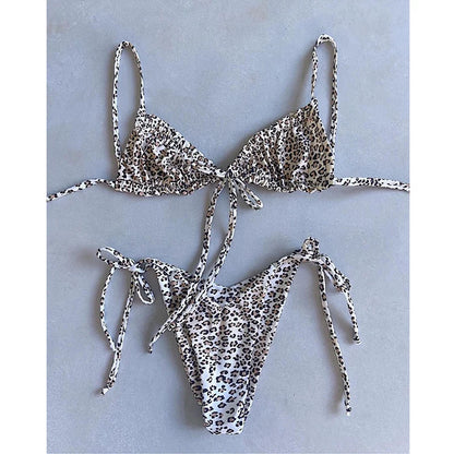 BIQIUYYI Brazilian Sexy Micro Mini Thong Bikini Set Summer Bandage Swimsuit Women Pleated Bathing Suit Beachwear Halter Biqiuni