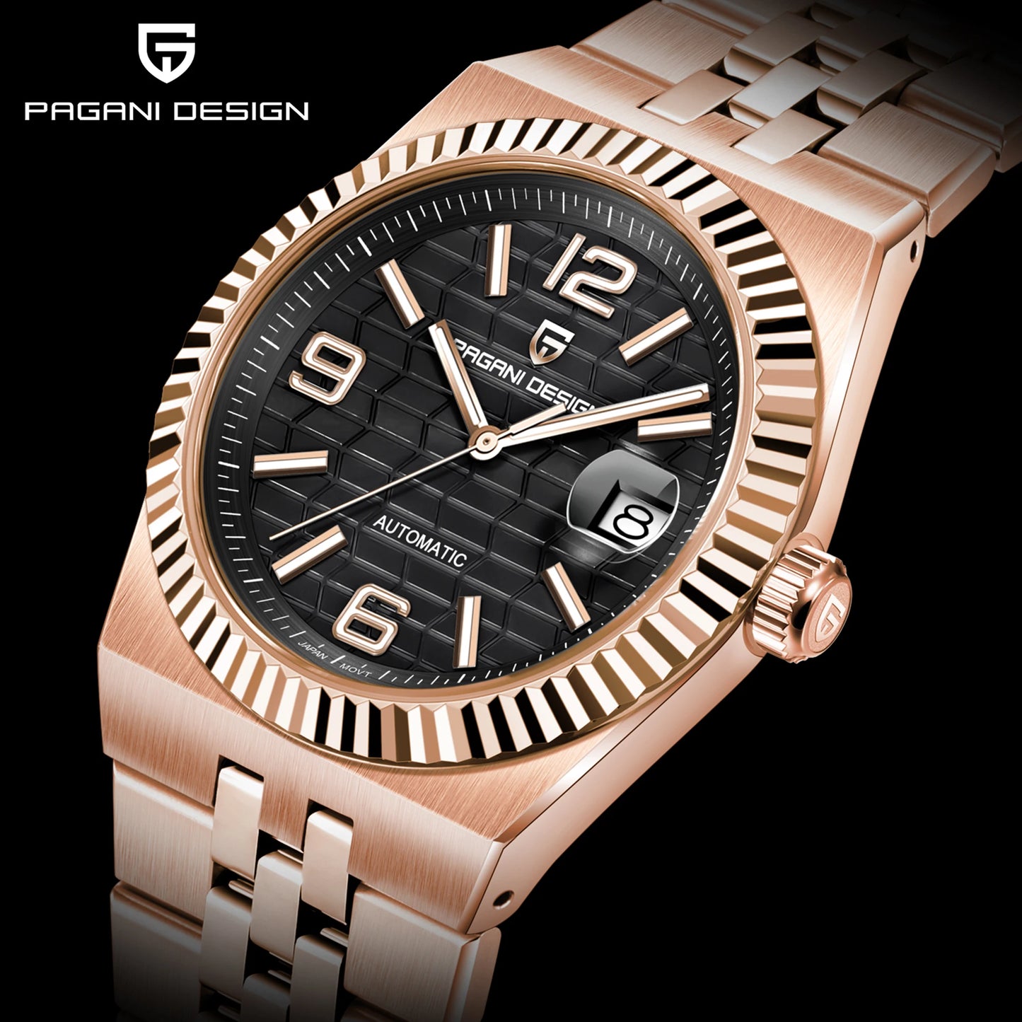 PAGANI DESIGN Watches Luxury Retro Mechanical Watches For Men Sapphire Glass New Waterproof Luminous Stainless Steel Men's Watch