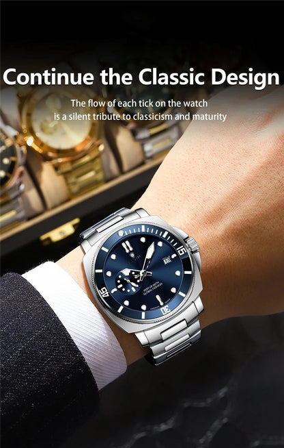 New Gifts Watches For Man Luxury Brand Mens Fashion Quartz Wristwatches Automatic Watch Men Sports Chornograph Digital Clock
