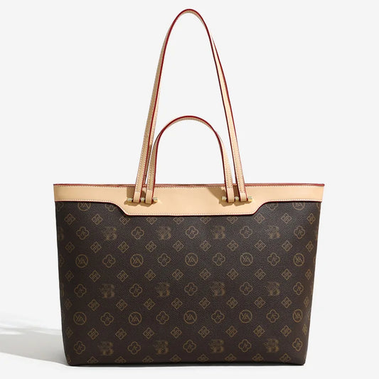 2026 New Women's Retro Casual Tote Bags - Large Capacity Color Block Handbags Versatile Trendy Shoulder Bags for Daily & Commute