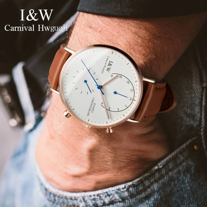 Carnival Brand Luxury Watches for Man Fashion Waterproof Rose Gold Silver Military Clock Men Quartz Wristwatches Reloj Hombre