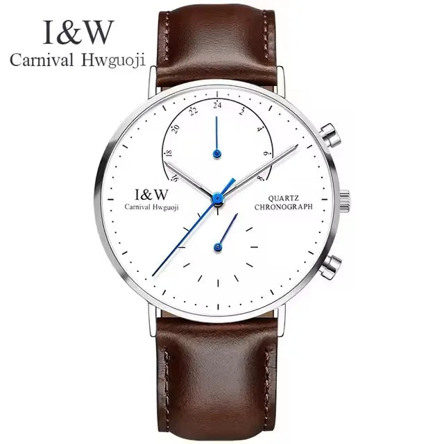 Carnival Brand Luxury Watches for Man Fashion Waterproof Rose Gold Silver Military Clock Men Quartz Wristwatches Reloj Hombre