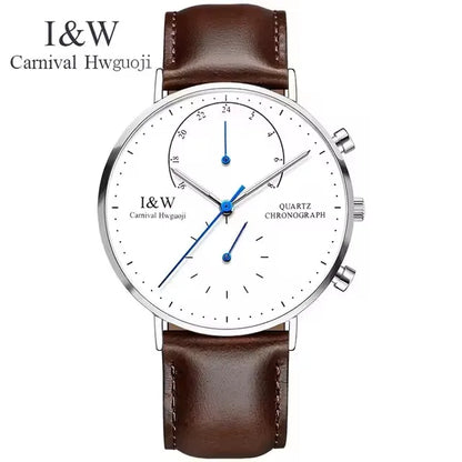 Carnival Brand Luxury Watches for Man Fashion Waterproof Rose Gold Silver Military Clock Men Quartz Wristwatches Reloj Hombre
