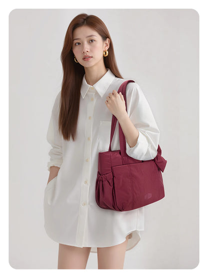 BAGSMART Versatile Travel Tote Bag Women Commuting Bag Multiple Pockets Messenger Handbag College School Shoulder Bag