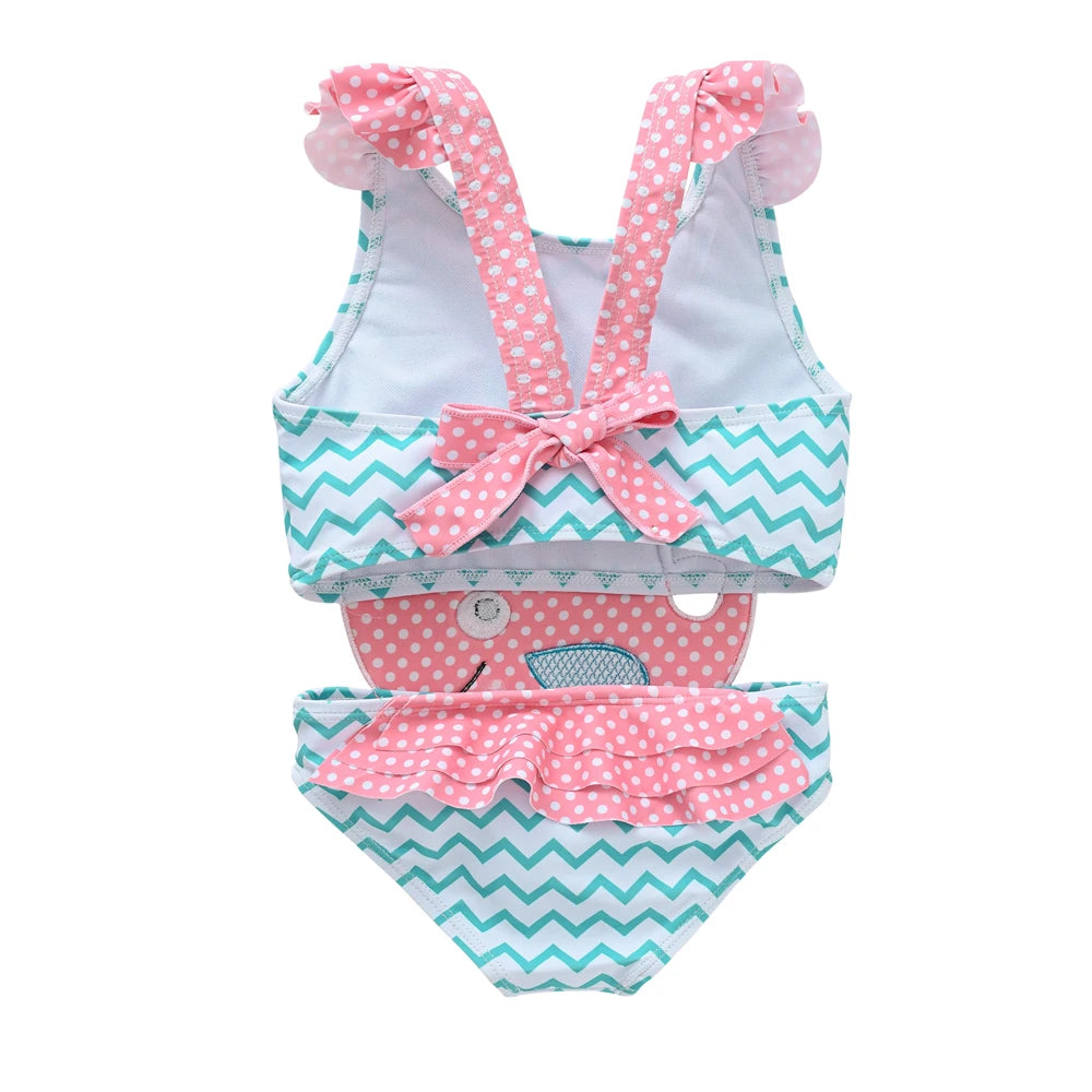 Toddler Infant Baby Girls Swimwear Watermelon Swimsuit Swimming Beach Bathing Bikini Cute Summer One-Piece Swimming Baby Overall