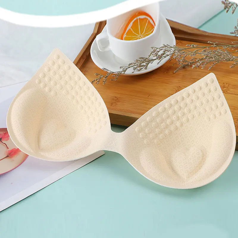 2026 New 1Pair Women Summer Swimsuit Padding Inserts Sponge Foam Bra Pads Chest Cup Breast Bra Bikini Insert Chest Pad
