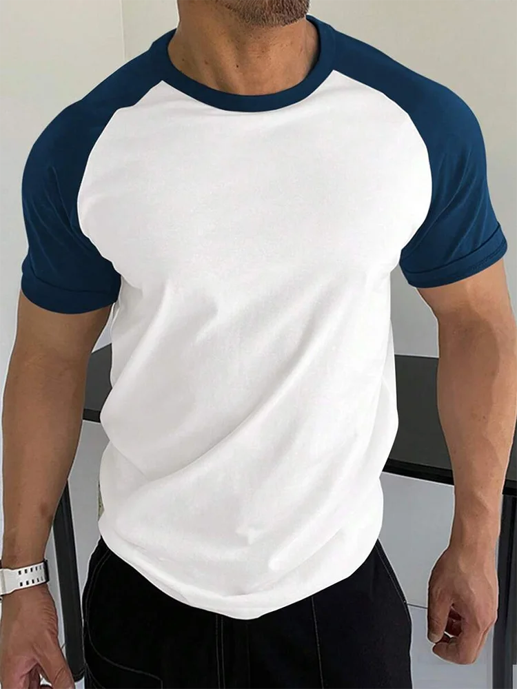 Summer Outdoor Sports Loose Comfortable Men's T-shirt Fitness Exercise Fashion Men's Short-sleeved Top Daily Street Men's T-shir
