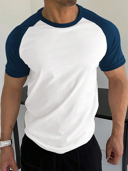 Summer Outdoor Sports Loose Comfortable Men's T-shirt Fitness Exercise Fashion Men's Short-sleeved Top Daily Street Men's T-shir