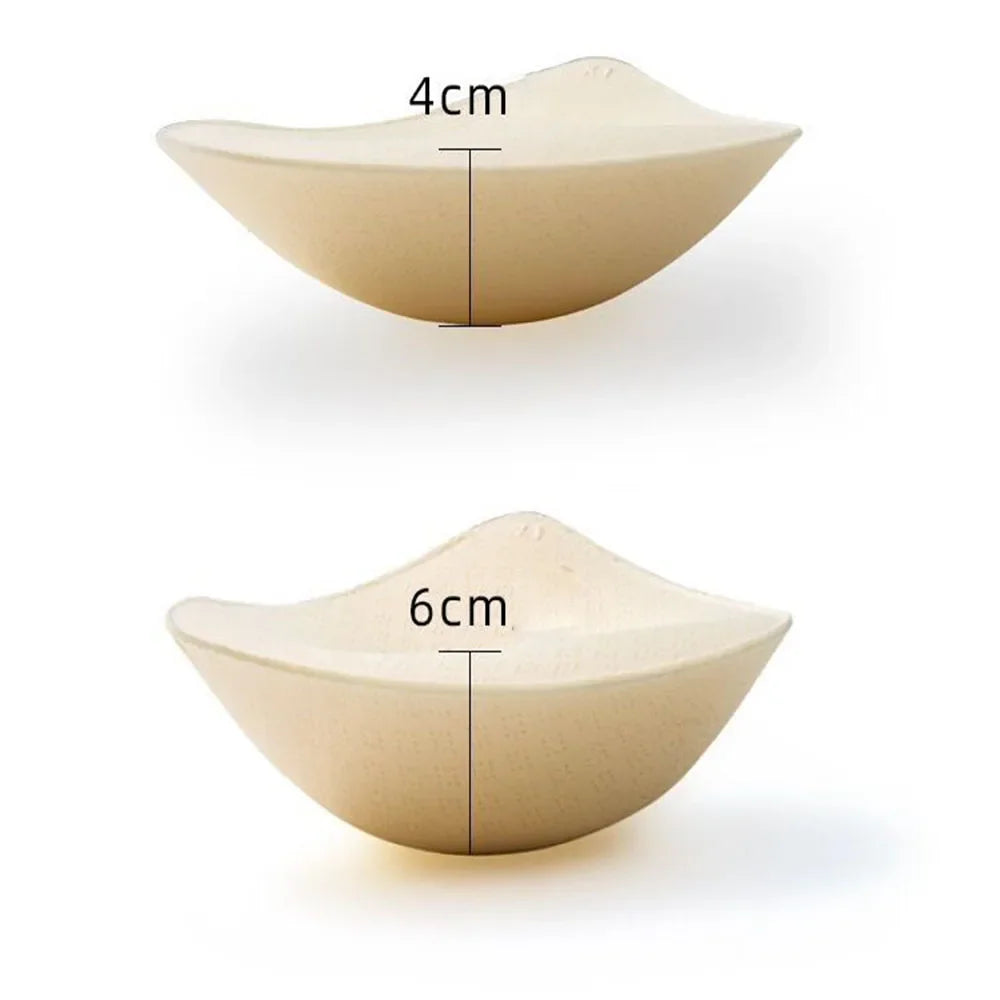 2PCS Thick Push Up Bra Pads - Latex Removable Breast Enhancer Inserts for Swimsuit, Bikini, Lingerie & Sports Bras (S/M/L)