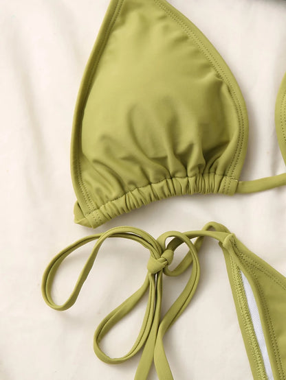 Sexy Micro Bikini 2023 Woman Swimsuit Criss Cross Swimwear Women String Thong Bikinis Set Female Bathing Suit Beach Wear biquini