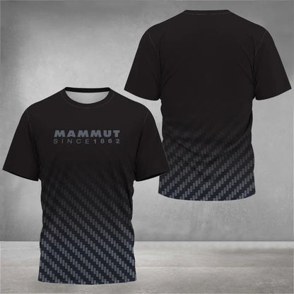 Outdoor Hiking Run Mountaineering Men's T-Shirt Casual O-neck Breathable Top Quick Dry Material Short Sleeve Fashion Men Clothes