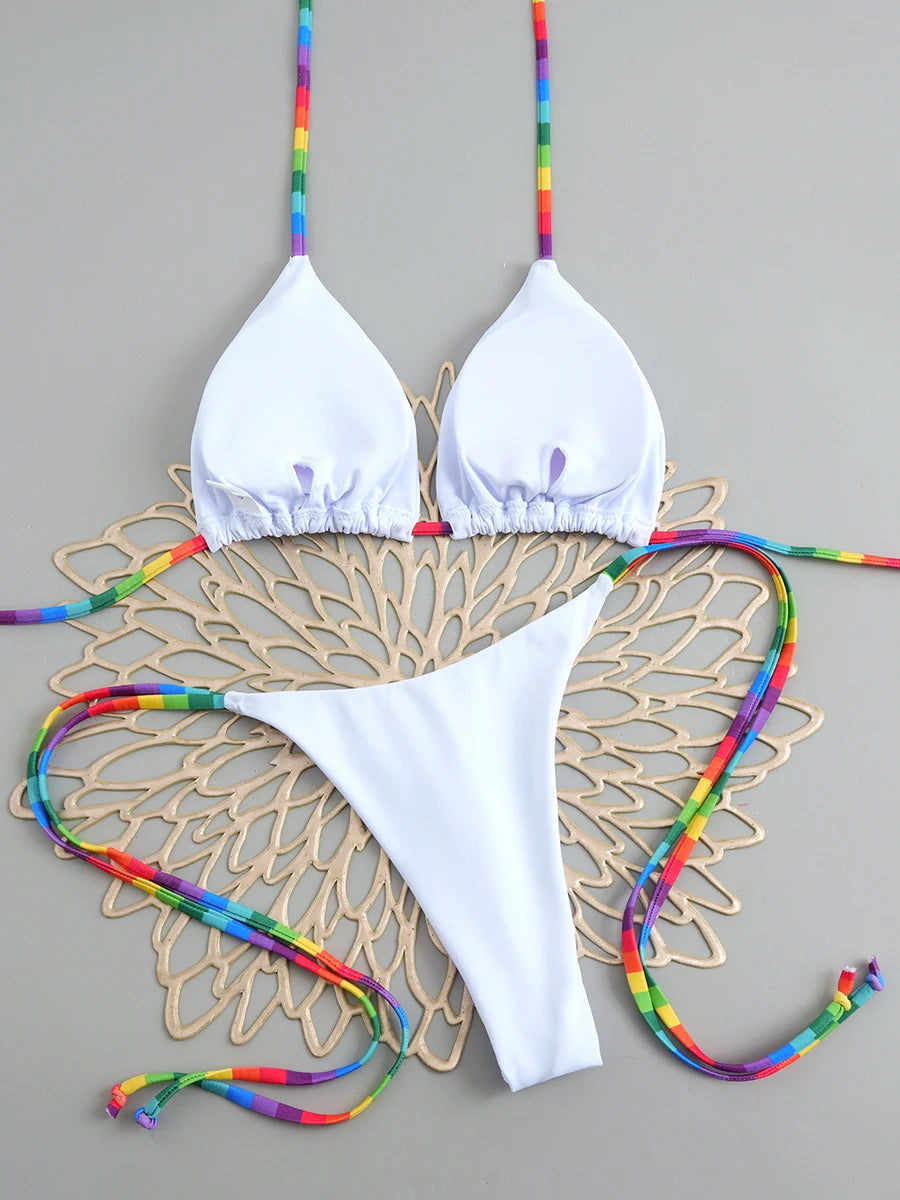 2026 New Sexy Micro Bikini Set Swimsuit Thong Female Bathing Brazilian Women Swimwear Biquini Suit Sexy Up Bikinis Mujer