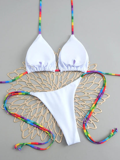 2026 New Sexy Micro Bikini Set Swimsuit Thong Female Bathing Brazilian Women Swimwear Biquini Suit Sexy Up Bikinis Mujer