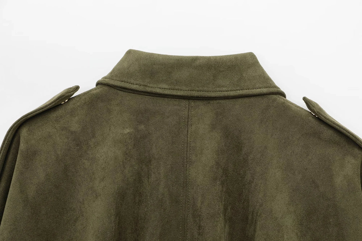 KONDALA Casual Soft Martini Green Bomber Jackets Women Long Lantern Sleeve Oversized Autumn Winter Coats Fashion 2025 Outwears
