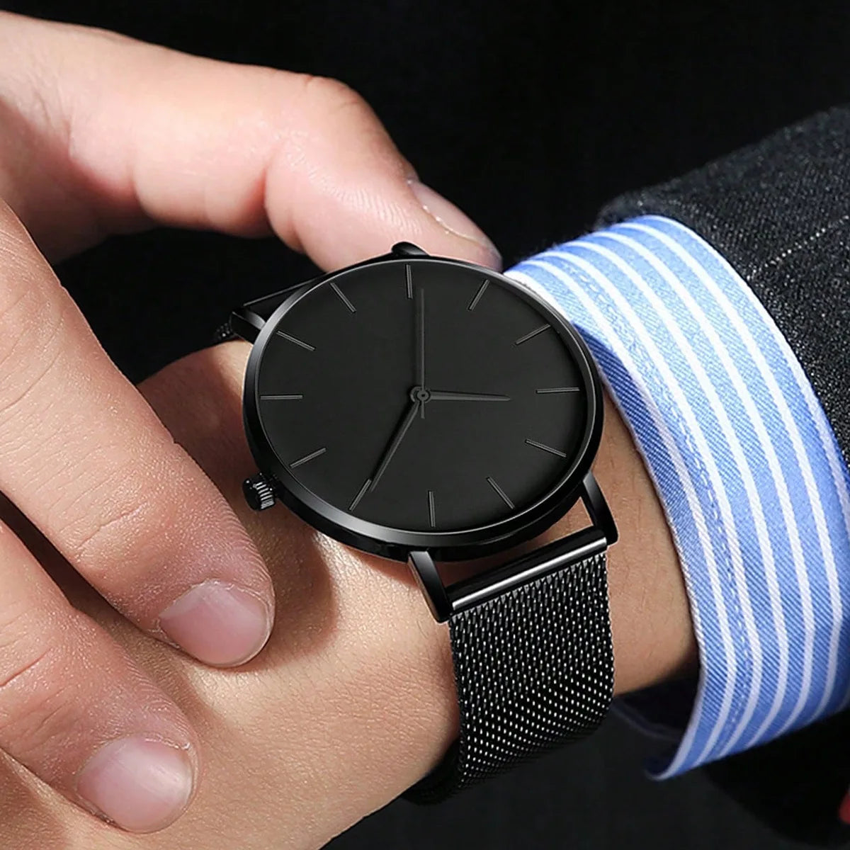 Top Brand Luxury Watches Women Fashion Stainless Steel Mesh Belt Quartz Wristwatch Simple Casual Ladies Clock Gift Montre Femme