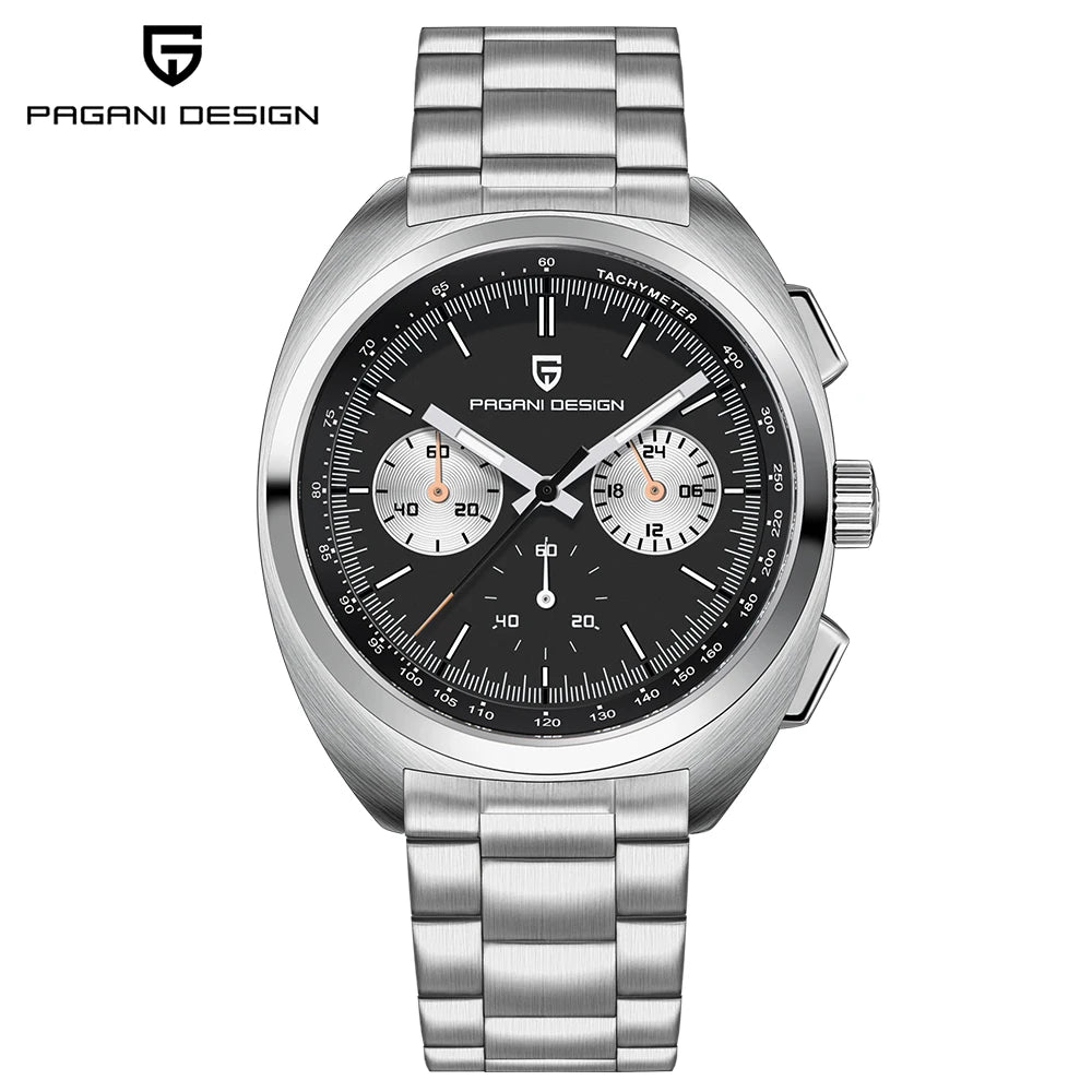 PAGANI DESIGN Men's Watches Luxury Quartz Wrist Watch For Men AR Sapphire Speed Chronograph Retro Dial Clock Reloj Hombre 2026
