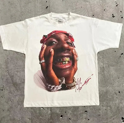 Rapper Frank Retro Graphic T Shirt Men's Hip Hop Ocean Album Clothing T-Shirts Y2k Unisex Blond Fashion Oversized Cotton T-shirt