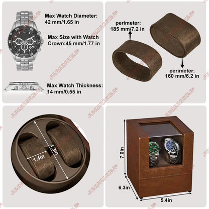 Watch Winder for Automatic Watches,Automatic Watch Winder Box with Quiet Japanese Mabuchi Motor
