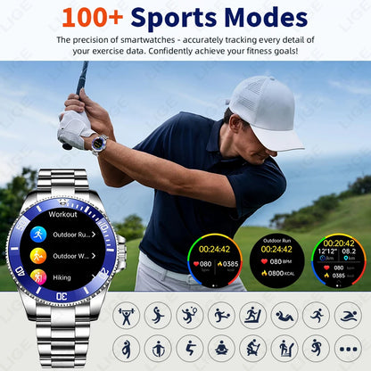 New 2026 Style Luxury Smart Watch Dials Answer Call For Men Waterproof Sport Digital Business Smart Watches For Gift Smart Band