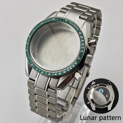 39.7mm Case Watches Metal Case Fits VK63 Movement Accessories Sapphire Glass Equipped With Bezel And Strap VK63 Dial