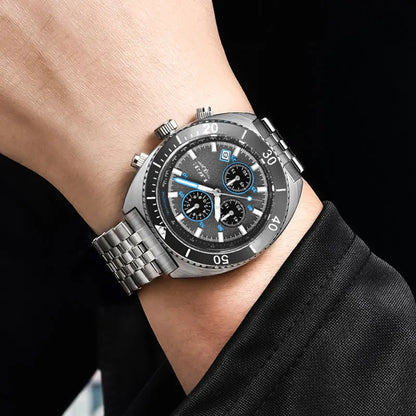 LIGE New Business Luxury Watches Men Top Quality Fashion Quartz Wristwatches Male 30M Waterproof Casual Mens Watch Gifts Reloj