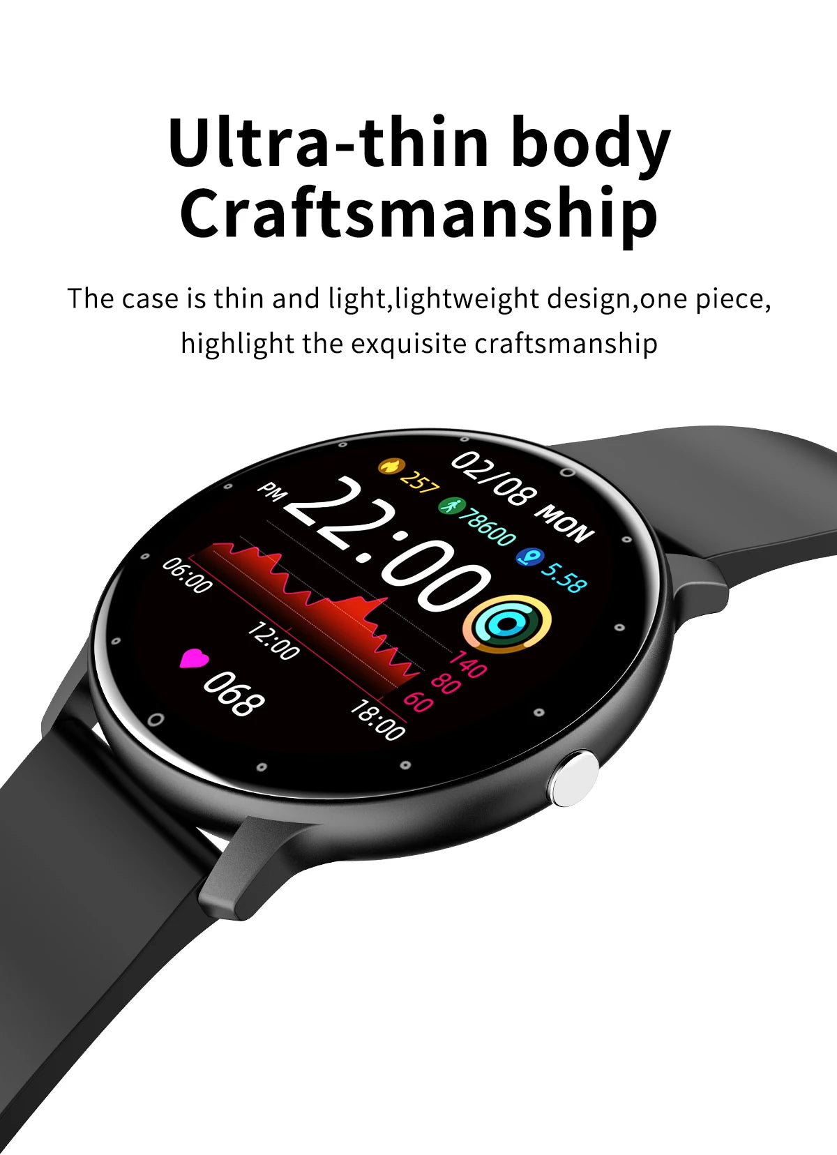 LIGE New Smart Watch Men Sports Fitness Watches Heart Rate Full Touch Screen Bluetooth Call 2026 New Ultra Light Smartwatch Men