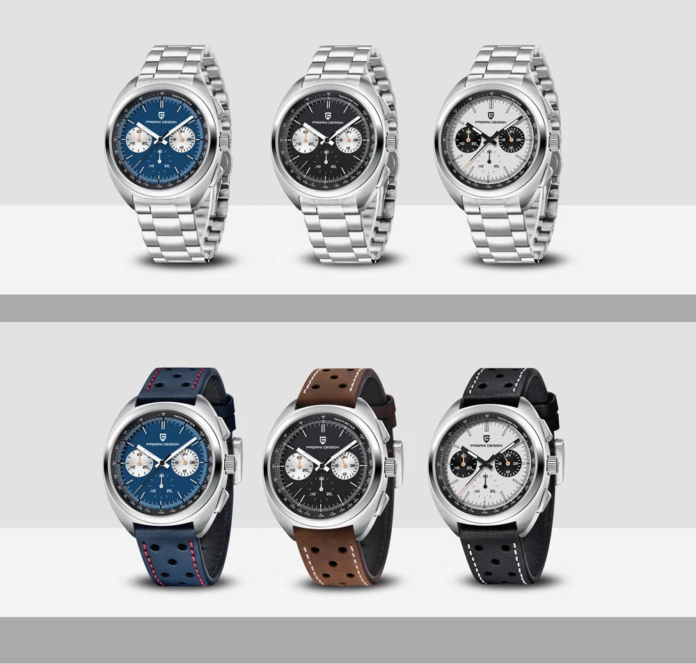 PAGANI DESIGN Men's Watches Luxury Quartz Wrist Watch For Men AR Sapphire Speed Chronograph Retro Dial Clock Reloj Hombre 2026