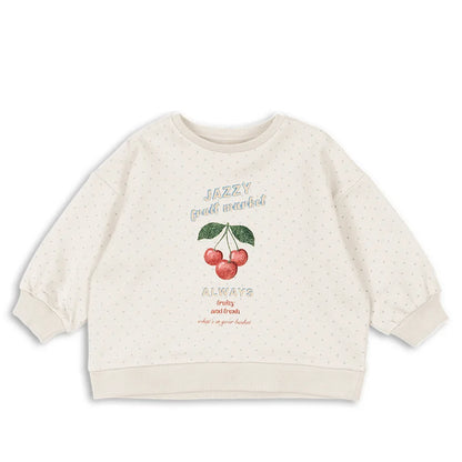 Fashion Girls Sweatshirts 2026 Spring Heart Cherry Printed Children Hoodies and Pant Suit Kids girl Cardiagn and Skirt Clothes