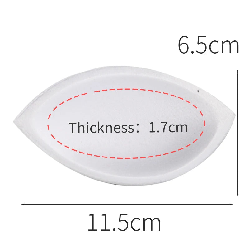 1pair Sponge Inserts In Bra Padded for Swimsuit Breast Push Up Fill Brassiere Breast Patch Pads Women Intimates Accessories
