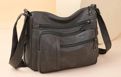 High Capacity Women Tote Bag High Quality Leather Ladies Handbags Leisure Shoulder Bag Small Crossbody Bags For Women 2024 New