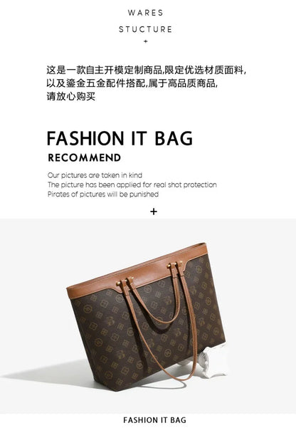 2026 New Women's Retro Casual Tote Bags - Large Capacity Color Block Handbags Versatile Trendy Shoulder Bags for Daily & Commute