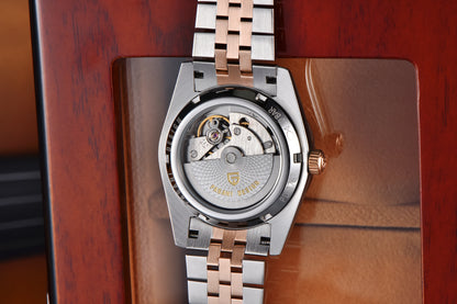 PAGANI DESIGN Watches Pure White Dial Mechanical Watch For Men 2025 New Luxury Sapphire Crystal Automatic Stainless Steel Clock