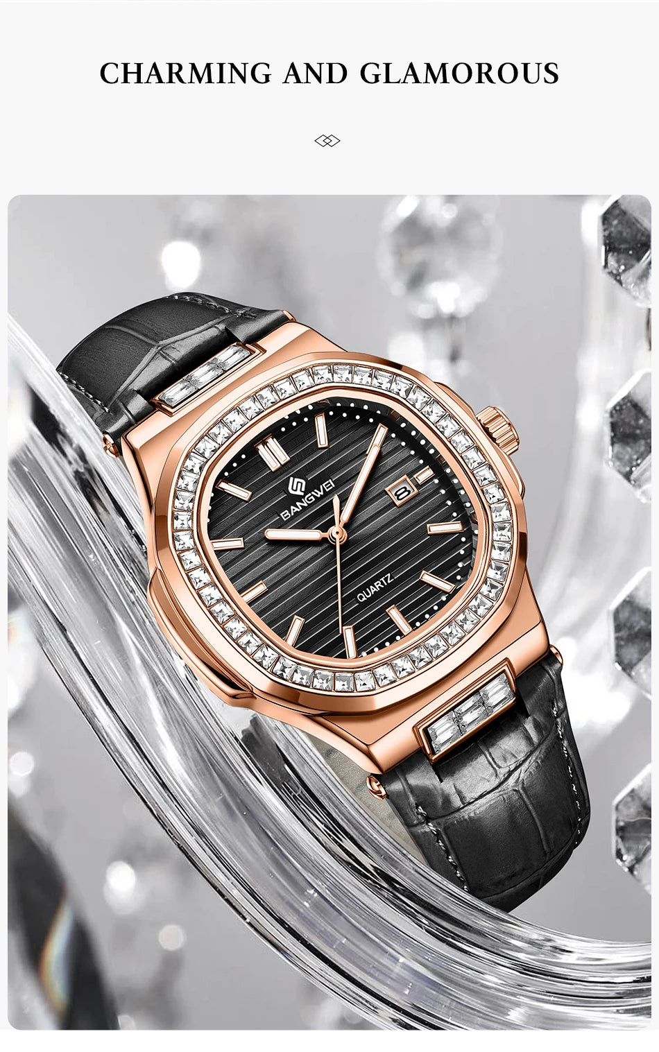 LIGE New Fashion Date Couple Watches 30M Waterproof Luminous Valentine's Day Gift Stainless Steel Watch Men Women Quartz Watch
