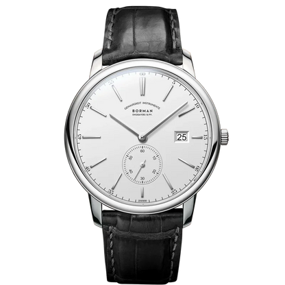BORMAN Luxury Mens Automatic Mechanical Watch Rose Gold Case Sub Dial Sport Watches Genuine Leather High Quality Gentleman Clock