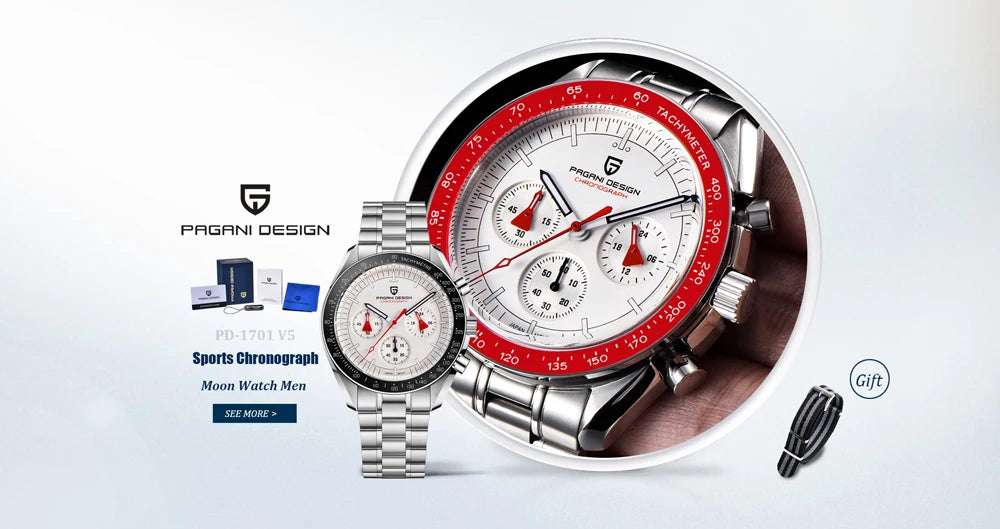 PAGANI DESIGN Top Luxury Automatic Watch For Men Mechanical Watches Men Sports Waterproof Sapphire Stainless Steel Reloj Hombre