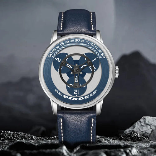 PINDU Watches Miyota 8215 Movement Mechanical Watch Men's Watch Luxury Rotating Dial Luminous Stainless Steel Case Clock Reloj