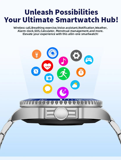 New 2026 Style Luxury Smart Watch Dials Answer Call For Men Waterproof Sport Digital Business Smart Watches For Gift Smart Band