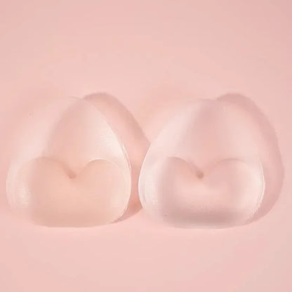 2pcs New Chest Sticky Bra for Bikini Thicken Sponge Bra Pads Breast Push Up Silicone Removeable Inserts Swimsuit Invisible Bra