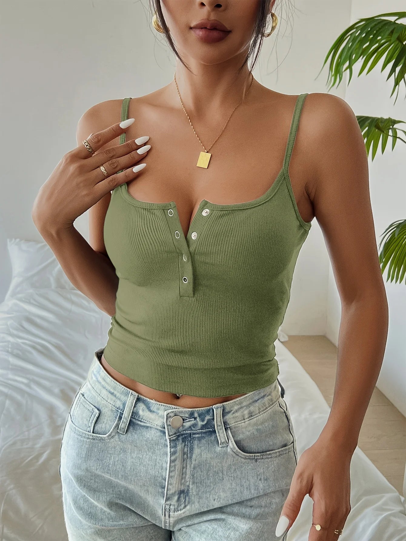 Women's Cropped Tops Spring and Summer Corset Korean Suspenders Vest Sexy Camisole Slim Y2K Corset Tops Casual Basic T-shirt