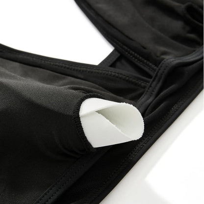 High Waist Bikini Set Sexy Push Up Swimsuit Women Black Beachwear Tummy Control Swimwear Adjustable Bathing Suit Bikinis 2024