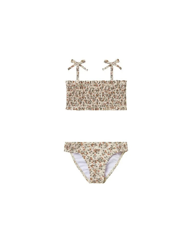 Kids Printed Swimwear for Girl Two Pieces Bikinis Set 2025 Summer Designer Boy Trunks Swimsuit Floral Striped Bathing Suit