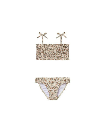 Kids Printed Swimwear for Girl Two Pieces Bikinis Set 2025 Summer Designer Boy Trunks Swimsuit Floral Striped Bathing Suit