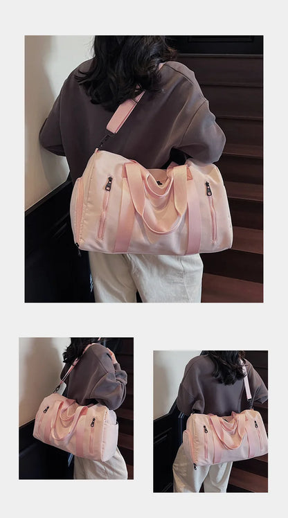 Fashion Travel Bags For Women Large Capacity Men's Sports bag Waterproof Weekend Sac Voyage Female Messenger Bag Dry And Wet