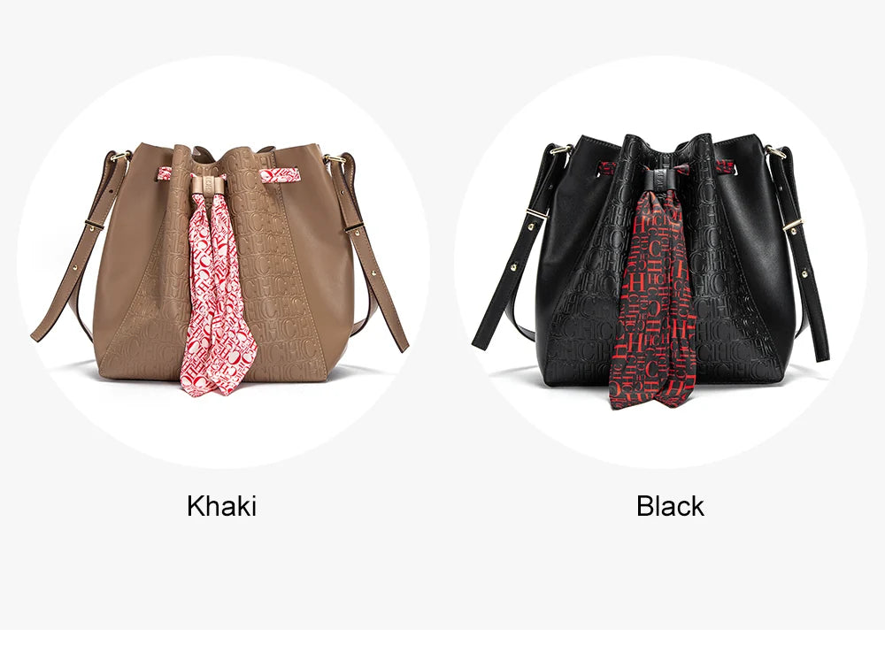 Women's Bag New Fashion Large Capacity Shopping Travel Commuting Female Bag Fashion Classic Luxury Brand Ladies PU Bucket Bags