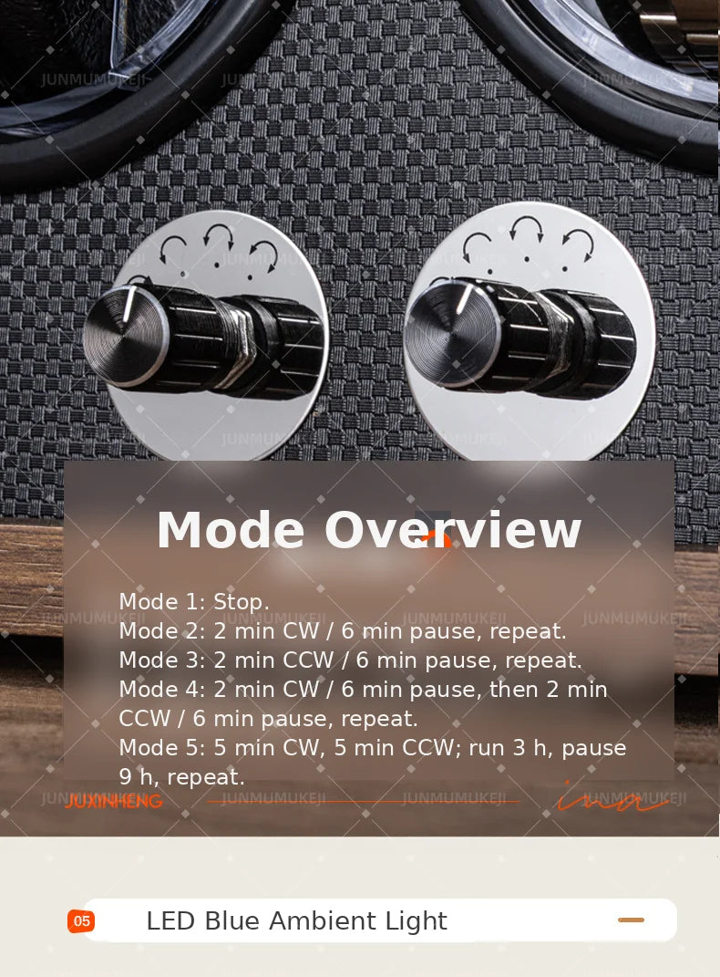 Luxury 1 Slot Automatic Watch Winder Walnut Wood Silent Motor Watch Storage Box Gift for Men Watch Winder for Automatic Watches