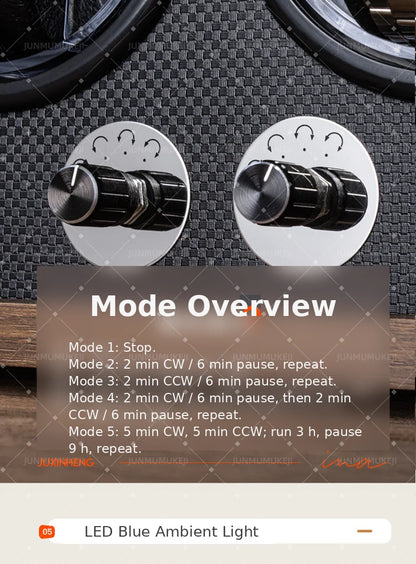 Luxury 1 Slot Automatic Watch Winder Walnut Wood Silent Motor Watch Storage Box Gift for Men Watch Winder for Automatic Watches